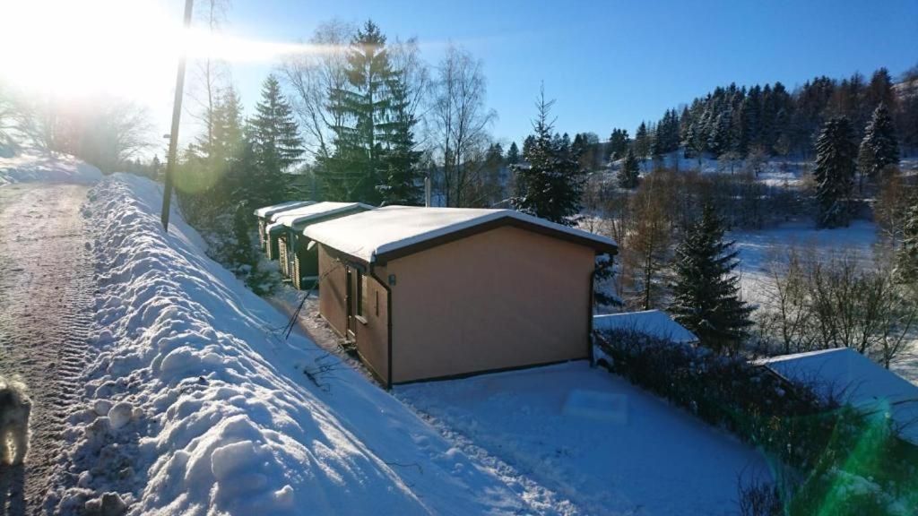 Ruhiges Ferienhaus Mit Sauna: Hellaberg III Langenbach  エクステリア 写真