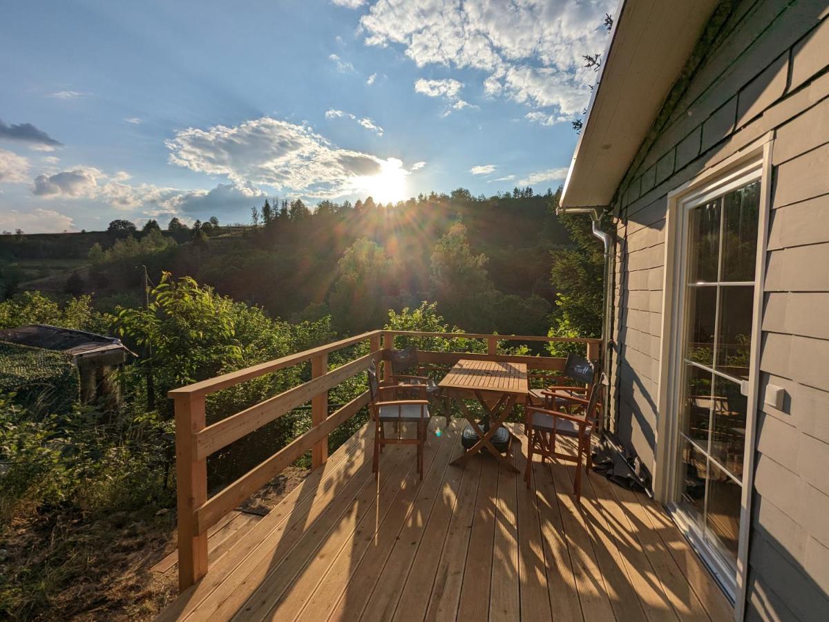 Ruhiges Ferienhaus Mit Sauna: Hellaberg III Langenbach  エクステリア 写真
