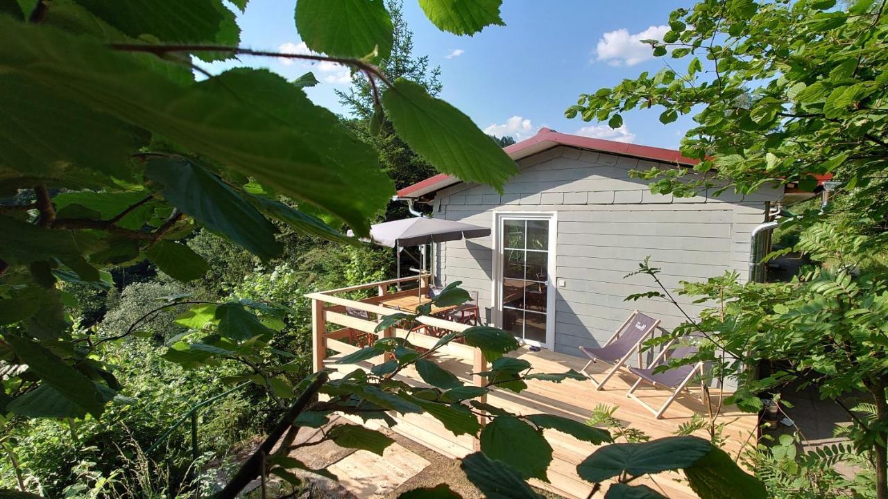 Ruhiges Ferienhaus Mit Sauna: Hellaberg III Langenbach  エクステリア 写真
