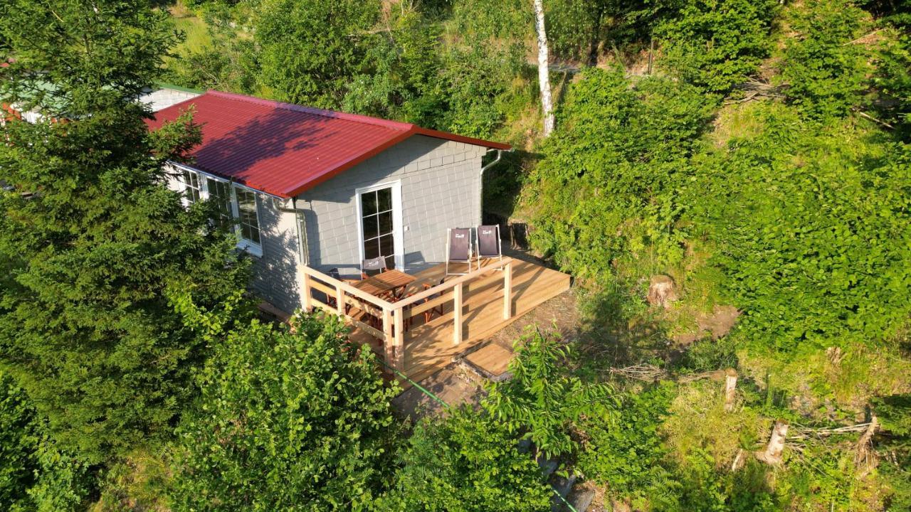 Ruhiges Ferienhaus Mit Sauna: Hellaberg III Langenbach  エクステリア 写真