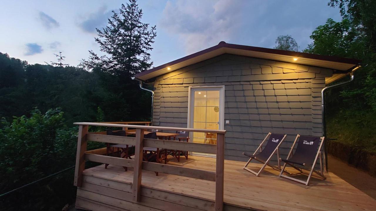 Ruhiges Ferienhaus Mit Sauna: Hellaberg III Langenbach  エクステリア 写真