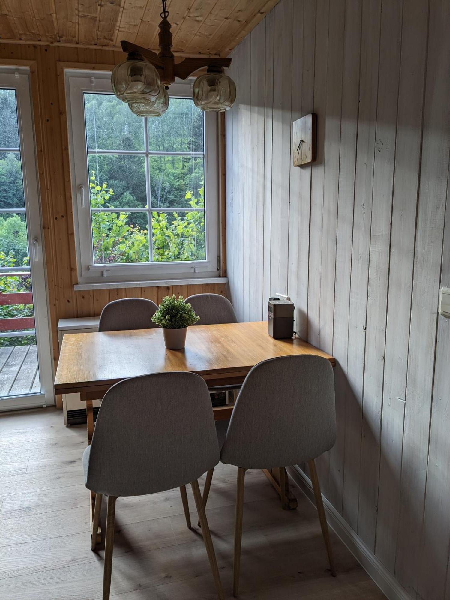 Ruhiges Ferienhaus Mit Sauna: Hellaberg III Langenbach  エクステリア 写真