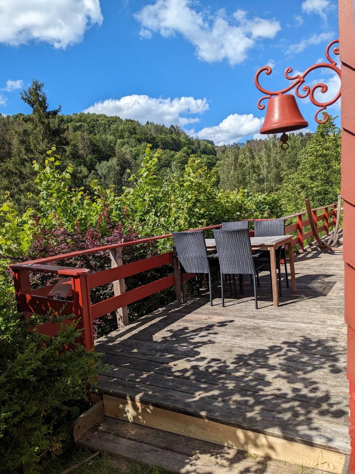 Ruhiges Ferienhaus Mit Sauna: Hellaberg III Langenbach  エクステリア 写真